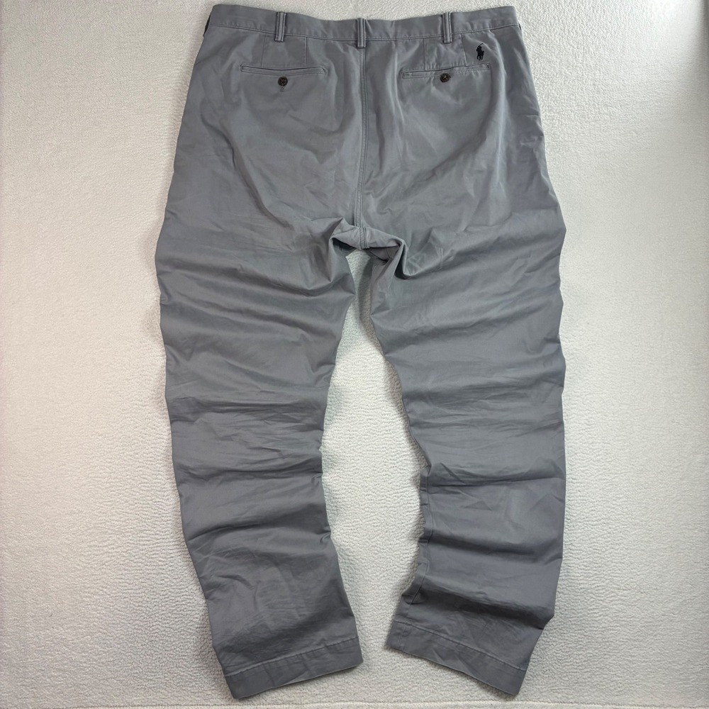 Polo Ralph Lauren Chino Pant Men 40x36 Gray Stretch Classic Tall Business Casual